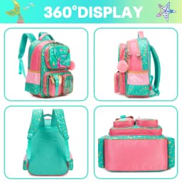 Cute Backpack for Girls Backpacks for Elementary Preschool Students Kids School Cute Backpack Lunch Bag and Penbag