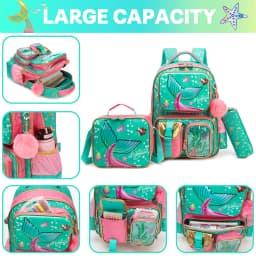 Cute Backpack for Girls Backpacks for Elementary Preschool Students Kids School Cute Backpack Lunch Bag and Penbag