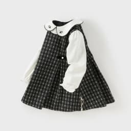 Dave Bella Children's Dress Autumn Gentle Sweet Cute Girl's Plaid Princess Dress Fake Two Piece Party Casual Outdoor DB3253546