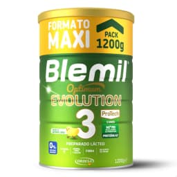 Blemil 3 Optimum Evolution - 1200g - Powdered Dairy Formula for Children from 1 to 3 Years Old - 0% Added Sugars, Without Palm Oil - Savings Format
