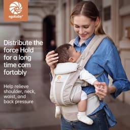 Egobaby Omini the 360 Is a Breathable Mesh Baby Carrier with Ventilation All Around. Designed for Infants to Toddlers. Features Lumbar Support.