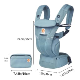 Egobaby Omini the 360 Is a Breathable Mesh Baby Carrier with Ventilation All Around. Designed for Infants to Toddlers. Features Lumbar Support.