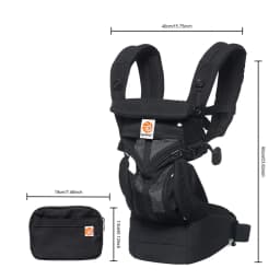 Egobaby Omini the 360 Is a Breathable Mesh Baby Carrier with Ventilation All Around. Designed for Infants to Toddlers. Features Lumbar Support.