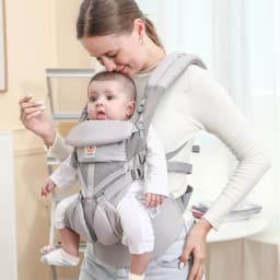 Egobaby Omini the 360 Is a Breathable Mesh Baby Carrier with Ventilation All Around. Designed for Infants to Toddlers. Features Lumbar Support.