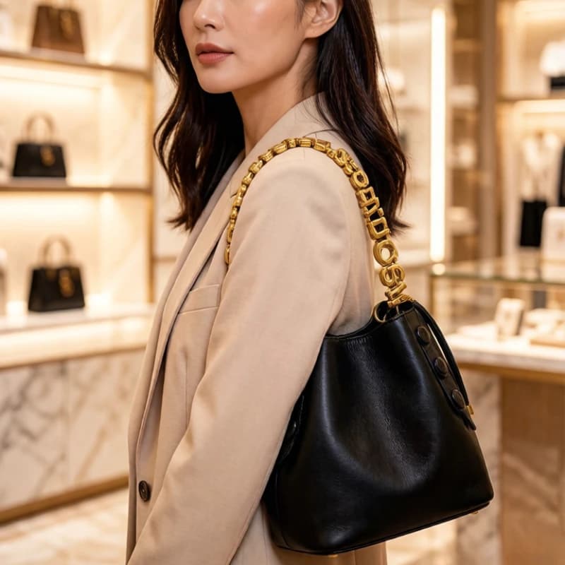 Designer Letter Logo Diaper Bag: Elegant Leather Crossbody Bag For Women With Minimalist Style And Large Tote Capacity