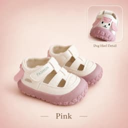 PU Leather Summer Sandals For Children Cute Dog Boy's Girl's Sandals Anti-slippery Ergonomics Barefoot Sandals For Children