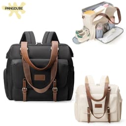 PANGDUBE Diaper Bag Backpack Large Capacity Waterproof Maternity Nappy Bag with Insulated Bottle Pocket Shoe Compartment Luggage