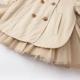 Dave Bella Children Lace Mesh Jacket Autumn Spring Baby Girls Khaki Elegant Coats Kids Clothing Long Sleeves Outerwear DB1261548