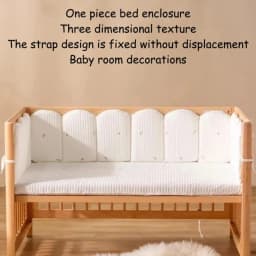 3-piece Set of Irregular Bed Frame, Baby Crib Bumper Children's and Baby Collision Prevention Baby Room Decoration 2026 New