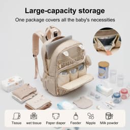 Diaper Bag Backpack Baby Girl Boy Nappy Changing Station with Changing Pad Multifunctional Waterproof Nursing Mommy Travel Bag