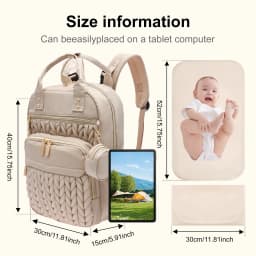Diaper Bag Backpack Baby Girl Boy Nappy Changing Station with Changing Pad Multifunctional Waterproof Nursing Mommy Travel Bag