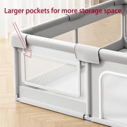 Baby Playpen - Portable Safety Play Yard Use Foldable Design for Home Travel & Playtime Creates Secure Space for Toddlers
