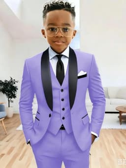 New Arrival Boys Formal Suit Set 3 Pieces Jacket Vest Pants Wedding Tuxedo Kids Shawl Lapel Slim Fit Suits For Birthday 2-20T
