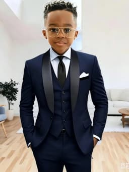 New Arrival Boys Formal Suit Set 3 Pieces Jacket Vest Pants Wedding Tuxedo Kids Shawl Lapel Slim Fit Suits For Birthday 2-20T