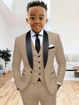 New Arrival Boys Formal Suit Set 3 Pieces Jacket Vest Pants Wedding Tuxedo Kids Shawl Lapel Slim Fit Suits For Birthday 2-20T