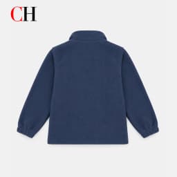 CH Girls' Full Zip Jacket Stand Collar Warm Casual Coat with Pockets Kids Autumn Winter Outdoor Outerwear