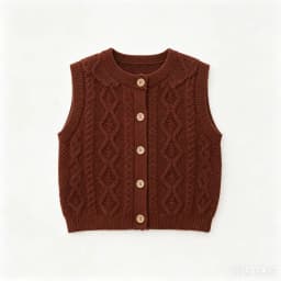 Pre-sale(ship September) 2026 BP Vest Autumn Baby Girls Print Dress Handmade Crochet Cardigan for Girls Kids Shirts & Skirts Set