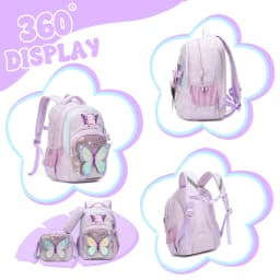 School Backpack for Boys Kids Backpack for Boys Primary School Daypack Elementary Students Kids Schoolbag with Lunch Bag