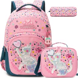 School Backpack for Boys Kids Backpack for Boys Primary School Daypack Elementary Students Kids Schoolbag with Lunch Bag