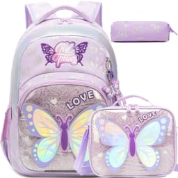 School Backpack for Boys Kids Backpack for Boys Primary School Daypack Elementary Students Kids Schoolbag with Lunch Bag