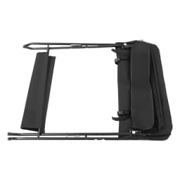 37.8inch Black Portable Baby Diaper Changing Station, Foldable Freestanding Diaper Changing Table for 0-12 Months Age