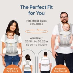 Egobaby All Carry Positions Breathable mesh baby carrier, enhancing lumbar support and airflow (7-45 pounds)