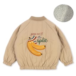 -Cute Fruit Kitten Candy Pattern Embroidered Winter Coat Zipper Baseball Jacket for Children Back Printed 2026 New Children Coat