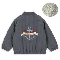 -Cute Fruit Kitten Candy Pattern Embroidered Winter Coat Zipper Baseball Jacket for Children Back Printed 2026 New Children Coat