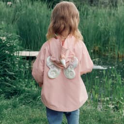Dave Bella Jacket Autumn Hooded Children Girls Topcoat Spring Clothes Outerwear Cartoon Unicorn Fashion Outdoor Casual DB3262606