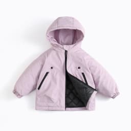 Kids Hooded Ski Jacket Winter Snow Coat Waterproof Windproof Outdoor Padded Jacket with Quilted Lining Boys Girls Warm Outwear