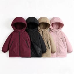 Kids Hooded Ski Jacket Winter Snow Coat Waterproof Windproof Outdoor Padded Jacket with Quilted Lining Boys Girls Warm Outwear