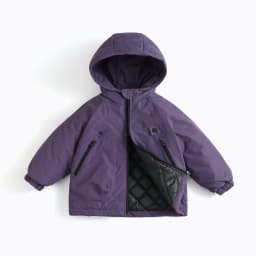 Kids Hooded Ski Jacket Winter Snow Coat Waterproof Windproof Outdoor Padded Jacket with Quilted Lining Boys Girls Warm Outwear