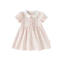 Dave Bella Girls Baby Dress Summer Fashion Casual Sweet Cute Print Kids Cotton Thin Princess Dress Cool Party Outdoor DB2251296