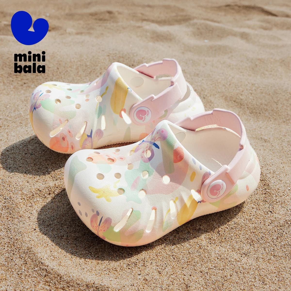 Mini Bala Boys and Girls Lightweight Elastic Durable Non-Slip Quick-Dry Sandals for Outdoor and Water Play