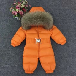 Russian Winter -30 Degree Baby Rompers Thick Down Boys Costume Girls Warm Snowsuit Kid Jumpsuit Toddler Outerwear Baby Wear