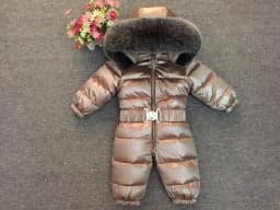 Russian Winter -30 Degree Baby Rompers Thick Down Boys Costume Girls Warm Snowsuit Kid Jumpsuit Toddler Outerwear Baby Wear