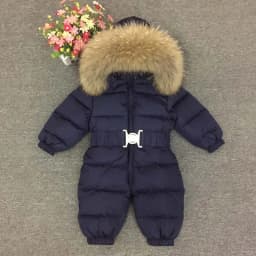 Russian Winter -30 Degree Baby Rompers Thick Down Boys Costume Girls Warm Snowsuit Kid Jumpsuit Toddler Outerwear Baby Wear