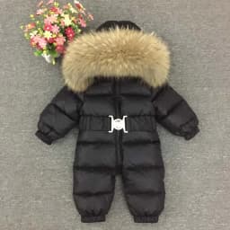 Russian Winter -30 Degree Baby Rompers Thick Down Boys Costume Girls Warm Snowsuit Kid Jumpsuit Toddler Outerwear Baby Wear