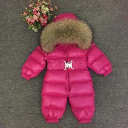 Russian Winter -30 Degree Baby Rompers Thick Down Boys Costume Girls Warm Snowsuit Kid Jumpsuit Toddler Outerwear Baby Wear
