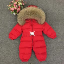 Russian Winter -30 Degree Baby Rompers Thick Down Boys Costume Girls Warm Snowsuit Kid Jumpsuit Toddler Outerwear Baby Wear