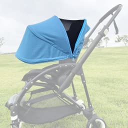 Stroller Sun Canopy For Bee3/5/6 Pushchair Basket Extendable Sunshade Baby Buggy Replace Roof Pram Hood With Mesh Window