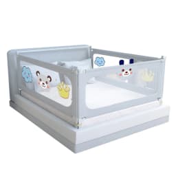 IMBABY Bed Guardrail Liftable Crib Protectors Adjustable Handrail Bed Safety Children Washable Baby Safety Bed Barrier Bumper