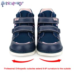 Princepard Children Orthopedic Sneakers for Flatfeet Ankle Support Kids Sport Running Shoes with Insole Corrective Boys Girls