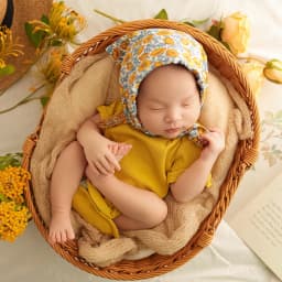 Simple Rattan Basket Photography Props Newborn Photoshoot Props Handmade Woven Retro Bamboo Baskets Studio Shooting Accessories
