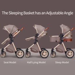 All-in-One Luxury Pram: Vista 3-in-1 Stroller with Reversible Parent-Facing Seat & High Landscape