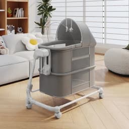 2025 New Portable Child Beds Multifunctional Children Folding Newborn Baby Cribs Child Beds Luxury Baby Bassinet Bedside Crib