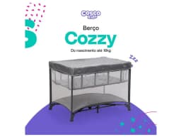 Cosco Kids Cozzy Portable Crib up to 18kg Gray