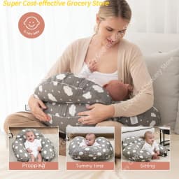 Wider Feeding Pillows Breastfeeding Nursing Support Pillow for Mom Baby Hand-Free Easier Feeding Comfortable Postpartum Recovery