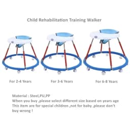 High-level walker large walker children's big walking train learning rehabilitation training car special children 2-12 years old