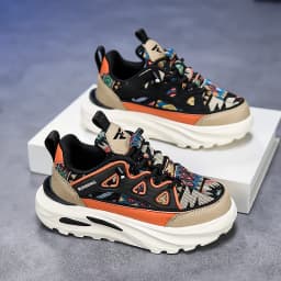A pair of children's four-season mesh breathable sports shoes, thick sole wear-resistant dad shoes, sizes 30-39，LY-L9803
